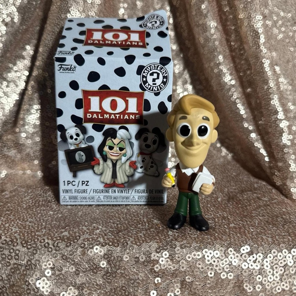 Funko Mystery Minis Disney 101 Dalmatians Roger Radcliffe Vinyl Figure with Box
